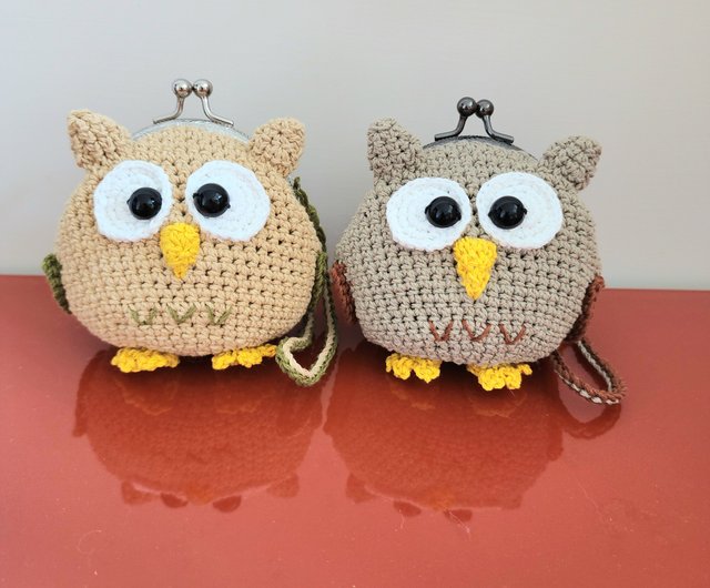 Customized Coin Purse 8.5cm Gold Coin Purse Owl Shaped Coin Purse