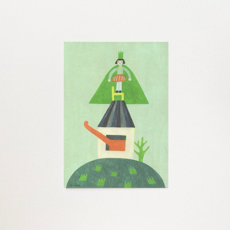 明信片 - 自己的國王 - 卡片/明信片 - 紙 