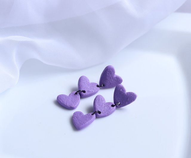 Polymer Clay Earrings handmade, modern jewelry