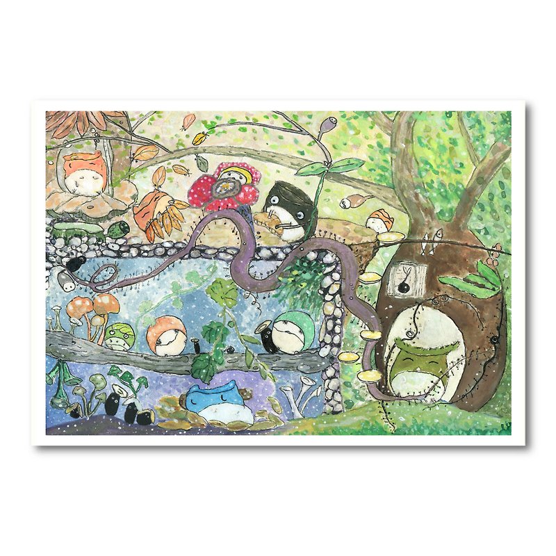 Happy Forest Postcard/Universal Card - Cards & Postcards - Paper 