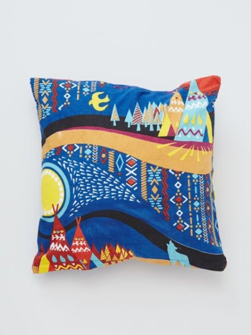 【Pre-order】 ⊙ night sky in the floating moon scenery pillow sets ✱ (three-color) - Pillows & Cushions - Cotton & Hemp Multicolor
