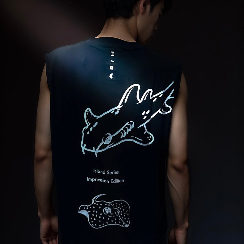 HAGWOUTDOOR Island Series Tank 島嶼系列背心-印象款-馬爾地夫 - 男背心 - 棉．麻 