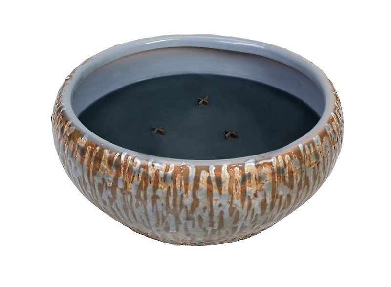 【VIVAWANG】 16oz round engraved cup wax - desert flower (late at night) - Candles & Candle Holders - Pottery Gray