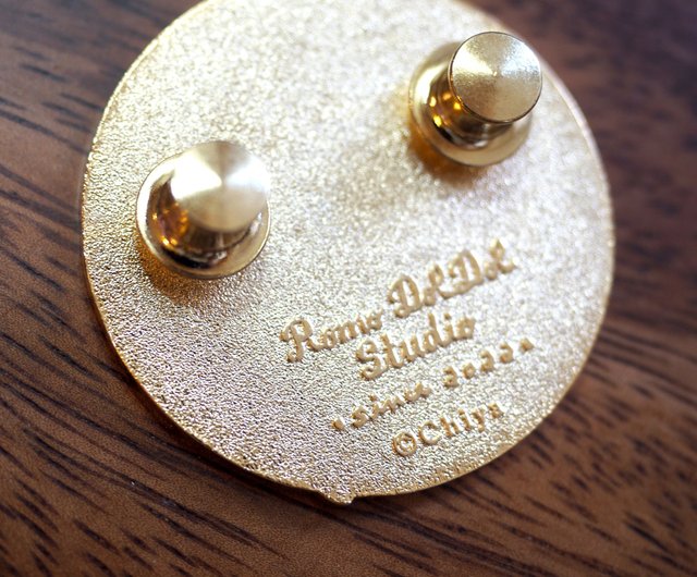 Chiya Pin レトロメタルピンバッジ 3種類 Meow no cat, no life