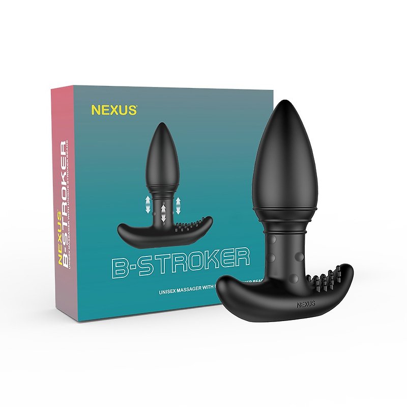 British NEXUS B-STROKER multi-point stimulation prostate massager sex toys jumping egg massage - สินค้าผู้ใหญ่ - วัสดุอื่นๆ สีดำ