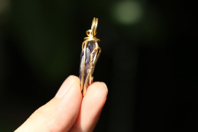 【水晶系列】烏拉圭紫水晶 智慧魔藥 1 (圖1.2.9) - 項鍊 - 寶石 多色
