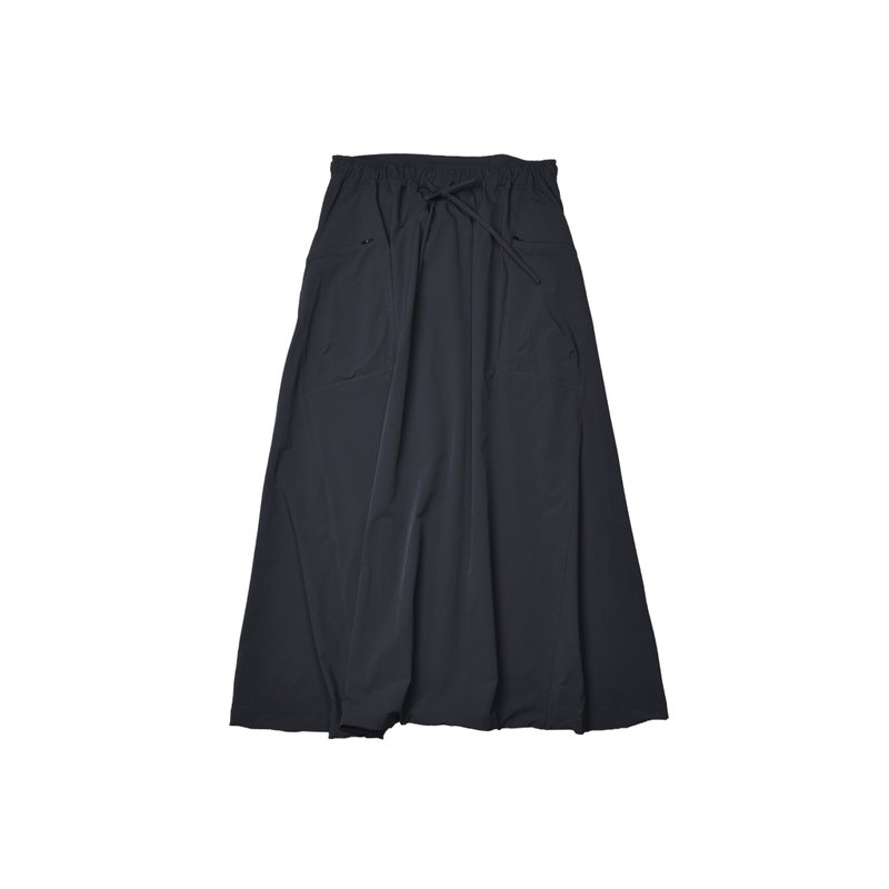 oqLiq - Low-grade hakama with breathable pockets - Not Sad Refurbished - กางเกง - เส้นใยสังเคราะห์ สีดำ