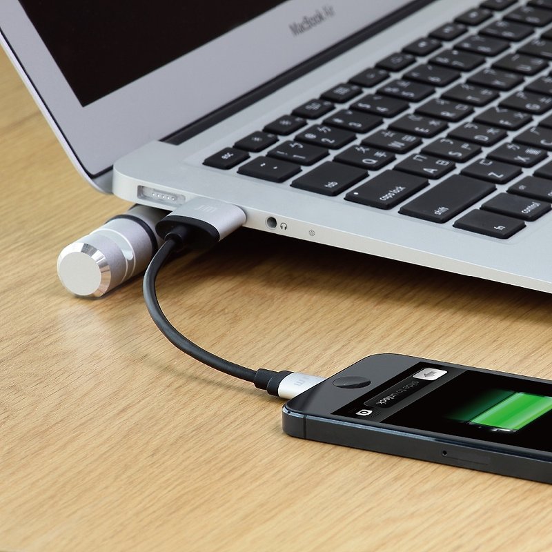 AluCable Mini Lightning USB Aluminum Mini Cable 10cm_Welfare Product - ที่ชาร์จ - พลาสติก 