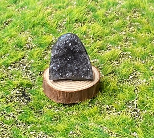 fitter 天然小小迷你滿天星紫晶鎮 紫水晶 辦公室 風水擺件 快速出貨