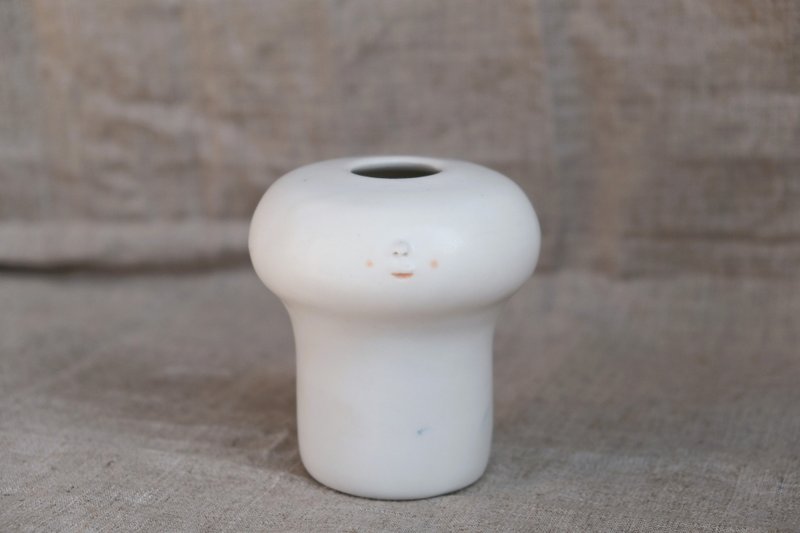 蘇三 YUME 046  -   陶瓷花器 情人節 - 咖啡杯/馬克杯 - 陶 白色