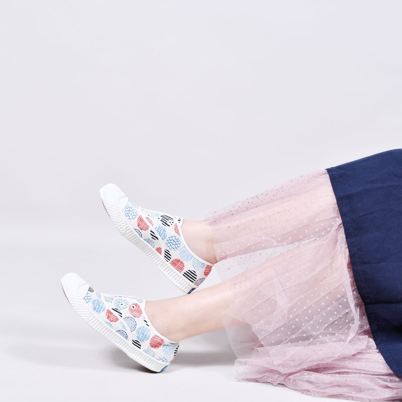 無料+限定版布キャンバスシューズ - 新年あけましておめでとうございます - スリッポン - コットン・麻 多色