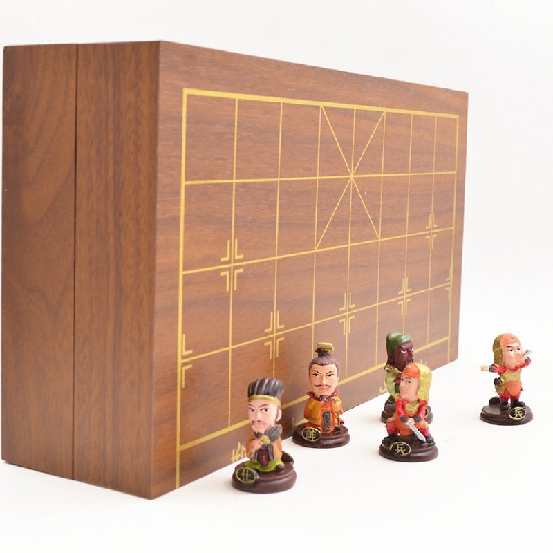 Installable payment-cold porcelain crafts three-dimensional painted chess with three-dimensional figures - Board Games & Toys - Resin 