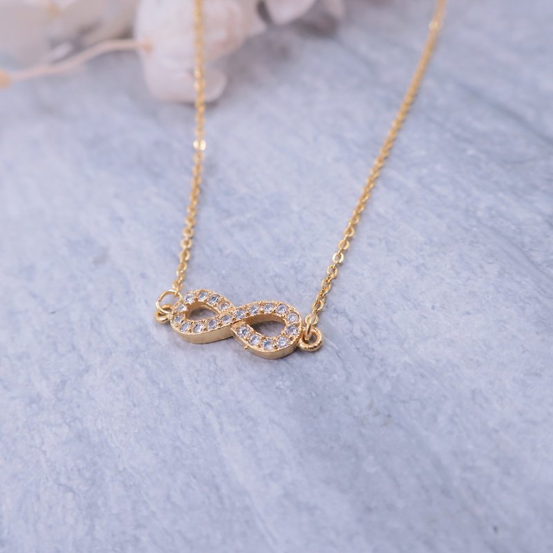Imported copper plated 18K gold diamond insensitive lock chain chain - Collar Necklaces - Other Metals Yellow