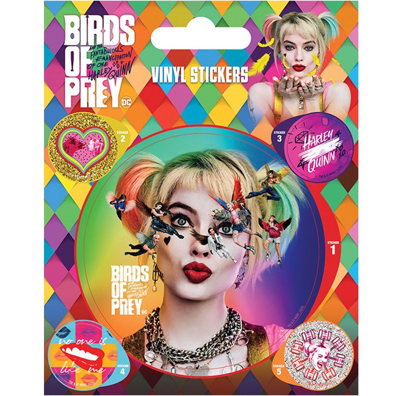 【猛禽小隊】小丑女大解放(Seeing Stars)  Birds Of Prey 貼紙組 - 貼紙 - 其他材質 多色