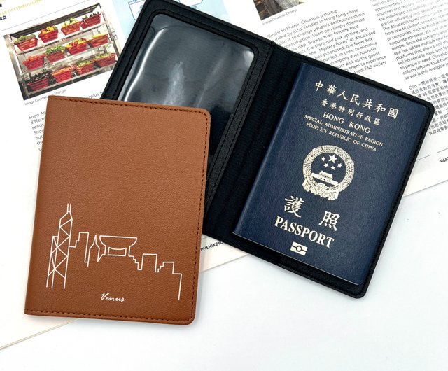 カスタマイズ】【香港夜景（カスタム名）】パスポートケースの