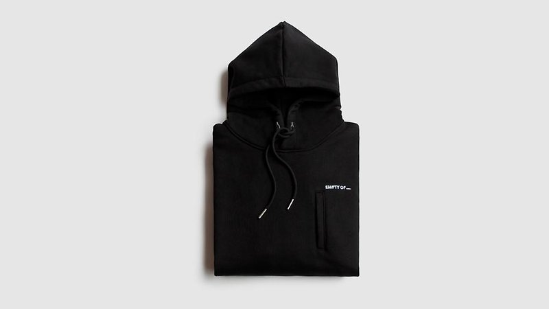 Empty of __ hoodie - Unisex Hoodies & T-Shirts - Cotton & Hemp Black
