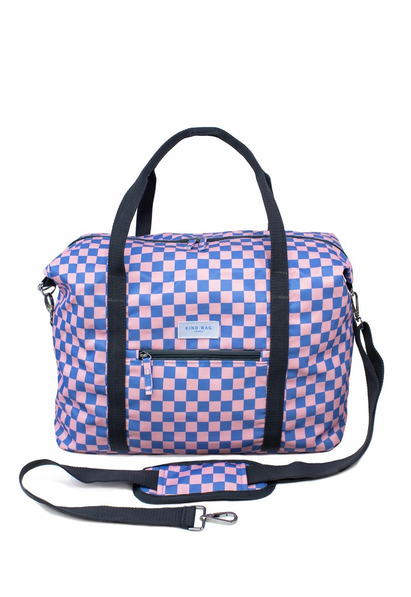 British Kind Bag-Eco-Friendly Weekend Bag-Checkerboard Purple - Luggage & Luggage Covers - Eco-Friendly Materials Purple