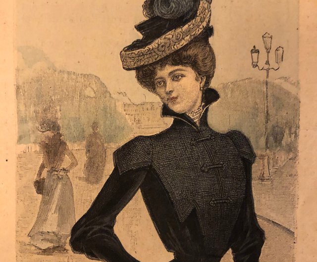 La mode Ilustreeモード本1886 ドレス　洋書　フランス　貴重 フランスの100年の歴史を持つファッション誌La Mode Illustréeの