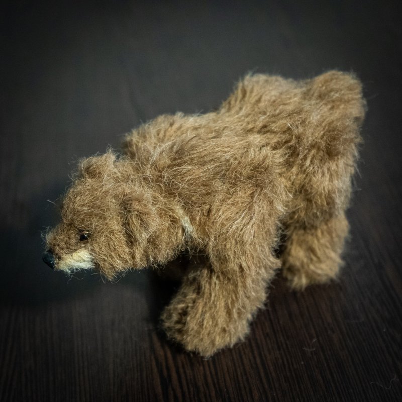Stuffed Teddy Bear  -  Mohair Teddy Bear - 公仔/玩偶 - 其他材質 咖啡色
