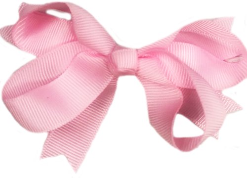 Cutie Bella 美好生活精品館 Cutie Bella 蝴蝶結全包布 手工髮飾Bow Swallow髮夾-Pinky