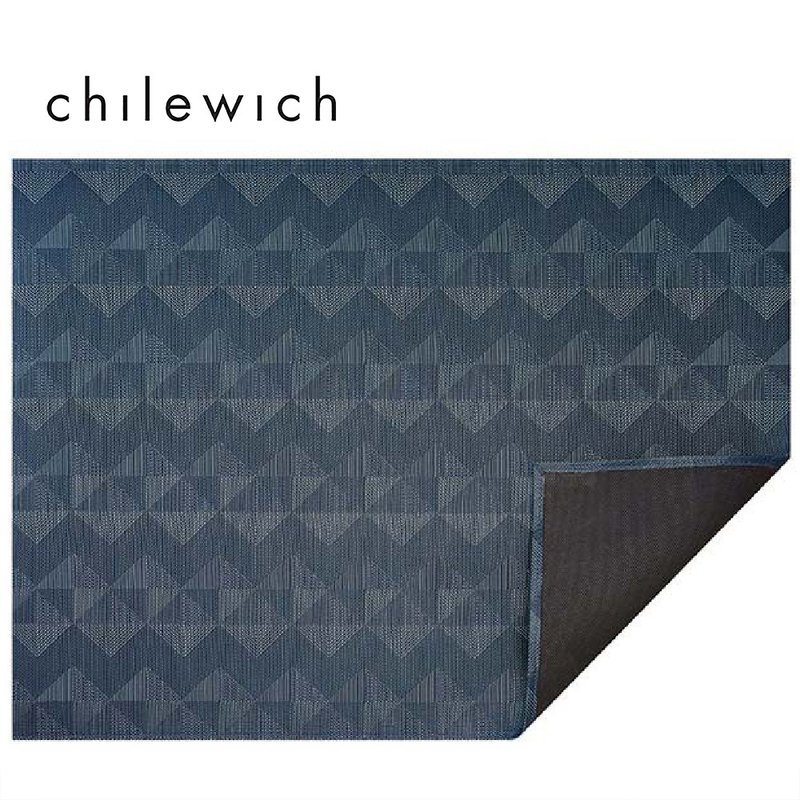 Quilted 菱格編織系列地墊(毯)118X183CM-紳士藍 - 地墊/地毯 - 其他材質 藍色