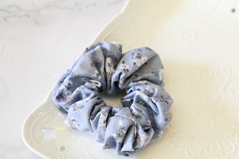 Donut Style Orchid Orchid Circle - Hair Accessories - Cotton & Hemp Blue