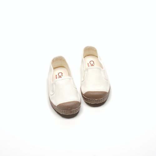 CIENTA 西班牙帆布鞋 西班牙帆布鞋 CIENTA M71997 05 白色 咖啡底 經典布料 童鞋