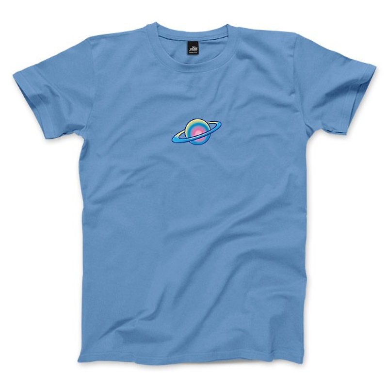 Interstellar communication - Carlo Blue - Unisex T-Shirt - เสื้อยืดผู้ชาย - ผ้าฝ้าย/ผ้าลินิน 