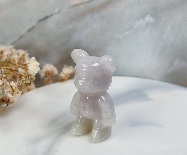 Xiongxiong Jade See You】バイオレット翡翠のかわいいクマの