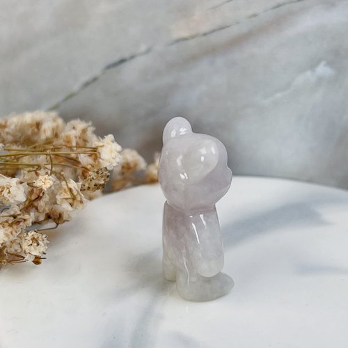 パープルジェイド　くま　置物 パープルジェイド くま 置物