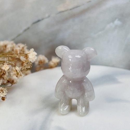 パープルジェイド　くま　置物 パープルジェイド くま 置物