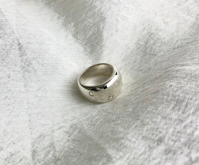 日本直送 名牌中古包 】CHANEL シャネル リング シルバー ロゴ