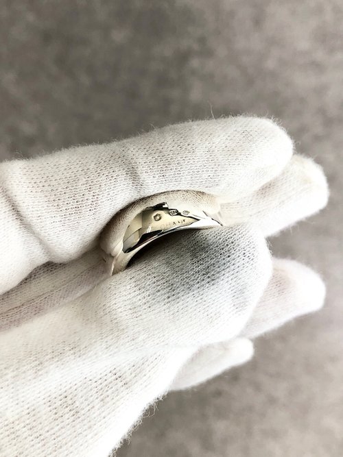 CHANEL シルバー バンドリング 楽天市場】【動画有】シャネル CHANEL リング 指輪 13号 ロゴ