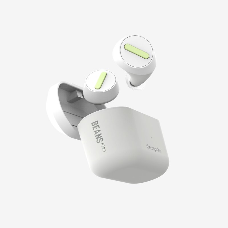 【FREE wireless charging pad】thecoopidea Pro Active true wireless earbuds | White - Headphones & Earbuds - Other Materials White