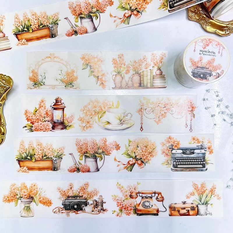 Hyacinth Washi Tape - มาสกิ้งเทป - พลาสติก 