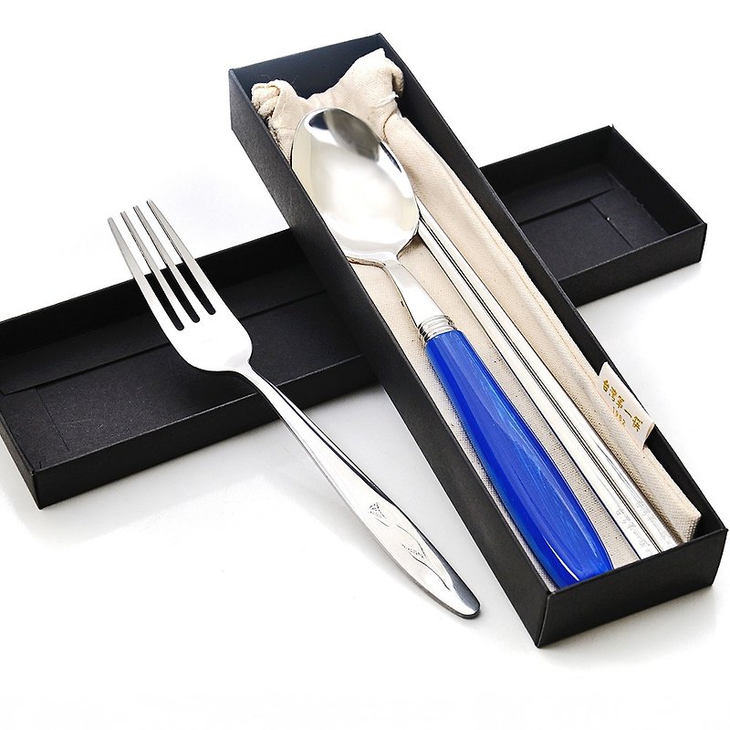 First chopsticks in Taiwan. Collection tableware gift set. A total of five - Cutlery & Flatware - Other Metals Multicolor