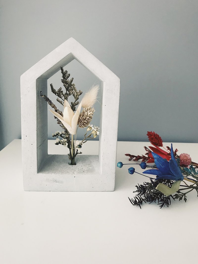 Home家飾品.乾燥花架.白色/藍色/紅色(含包裝) - 擺飾/家飾品 - 植物．花 灰色