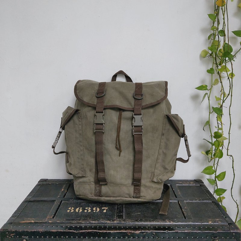 Federal German Defence Force _ Mountain Force Rear Backpack (Nylon Cloth + Quick Buckle) _R007 - กระเป๋าเป้สะพายหลัง - เส้นใยสังเคราะห์ 