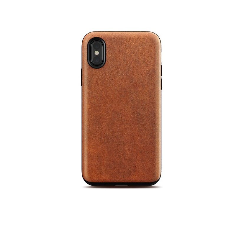 US NOMADxHORWEEN iPhone X Classic Leather Drop Protection Case (855848007199) - Phone Cases - Genuine Leather Brown