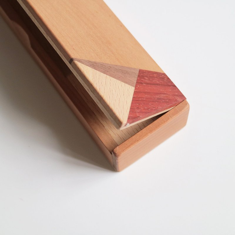 Special wooden pen case no.05 - cherry wood x beech - กล่องดินสอ/ถุงดินสอ - ไม้ สีนำ้ตาล