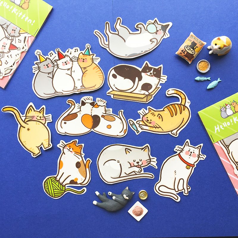 Hello Kitten! / Sticker group - สติกเกอร์ - กระดาษ หลากหลายสี