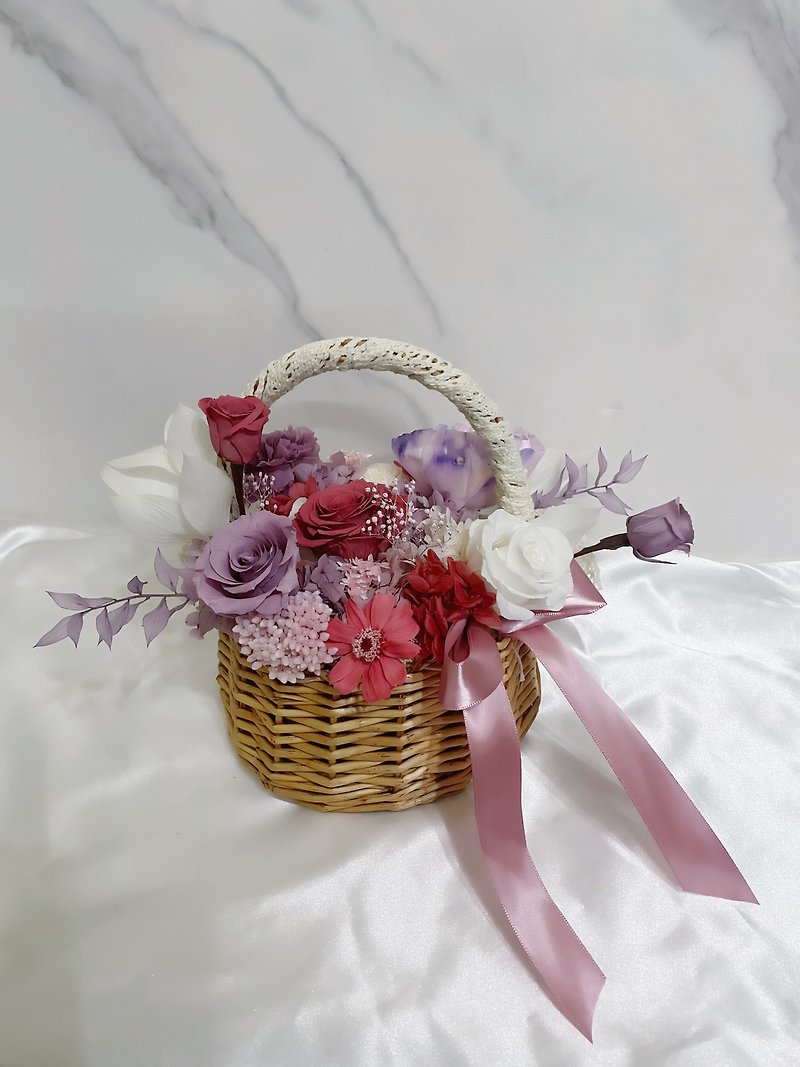 RU flower-Eternal Flower Basket Making Tutorial - Dried Flowers & Bouquets - Plants & Flowers 