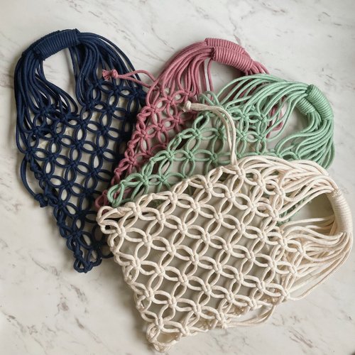Mermaid Macramé 人魚編繩 Macrame編織小廢包 可斜背 手提 多色訂製