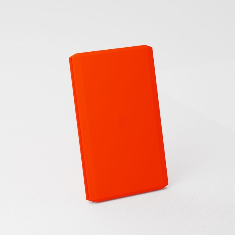 XOUXOU / Wallet with MagSafe - Neon Orange - อุปกรณ์เสริมอื่น ๆ - ซิลิคอน สีส้ม