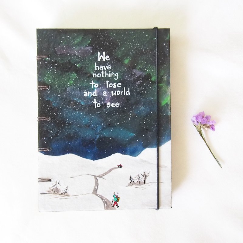 The stars guide their ways. Notebook Handmadenotebook Diary 筆記本 journal - Notebooks & Journals - Paper Black
