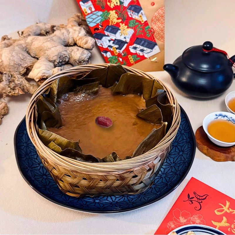 【 Pinkoi 限定賀年套裝】步步糕升本地蘿蔔糕、薑汁年糕 - 其他 - 新鮮食材 紅色