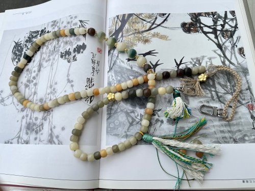 Angel's tears 天使之淚 Jewelry Design 天然原生菩提根貓貓 多寶珠設計多圈手串項鍊斜挎長鍊手機鍊m