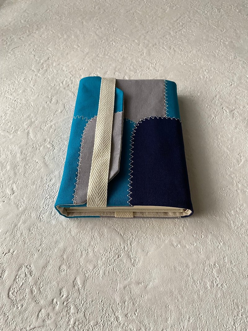 Canvas book cover book size, blue color - ปกหนังสือ - ผ้าฝ้าย/ผ้าลินิน สีน้ำเงิน