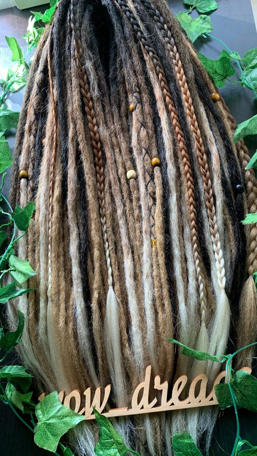 FOX DREADS. crochet dreads. RED. double ended dreadlocks. texture  dreadlocks. - Shop FIZZDREADS Hair Accessories - Pinkoi