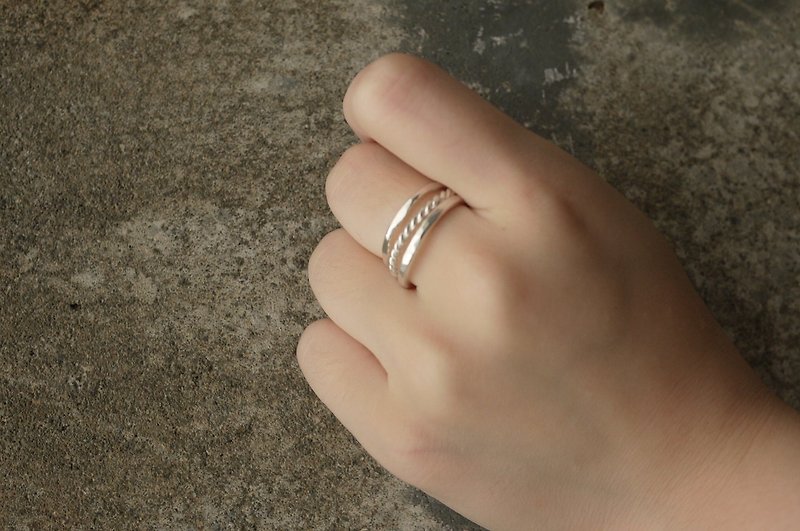 三戒優惠組 - 2mm幼咪咪純銀質感細細的戒指 (可單買或組合) - 對戒 - 其他金屬 銀色